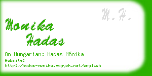 monika hadas business card