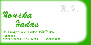 monika hadas business card